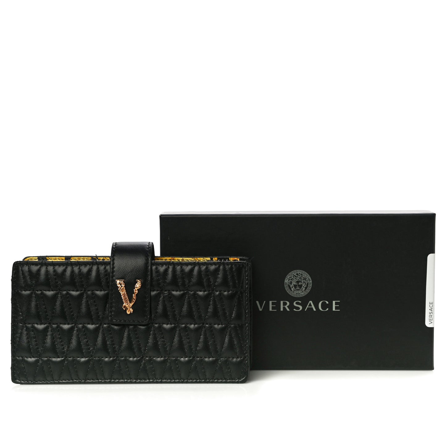 Nappa Quilted Virtus Mini Shoulder Bag Black