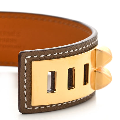 Hermes Epsom Collier de Chien CDC 24 Bracelet T2 Etoupe 7 of 8