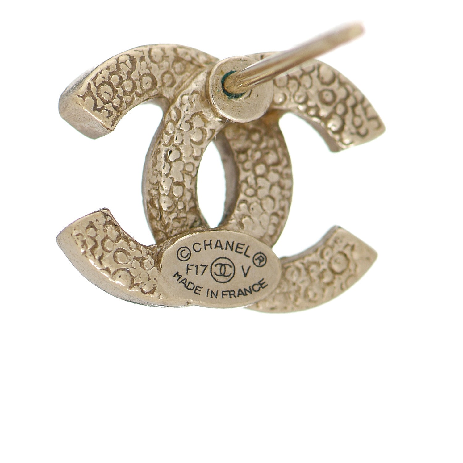 Chanel Crystal Mini CC Earrings Gold 4 of 4