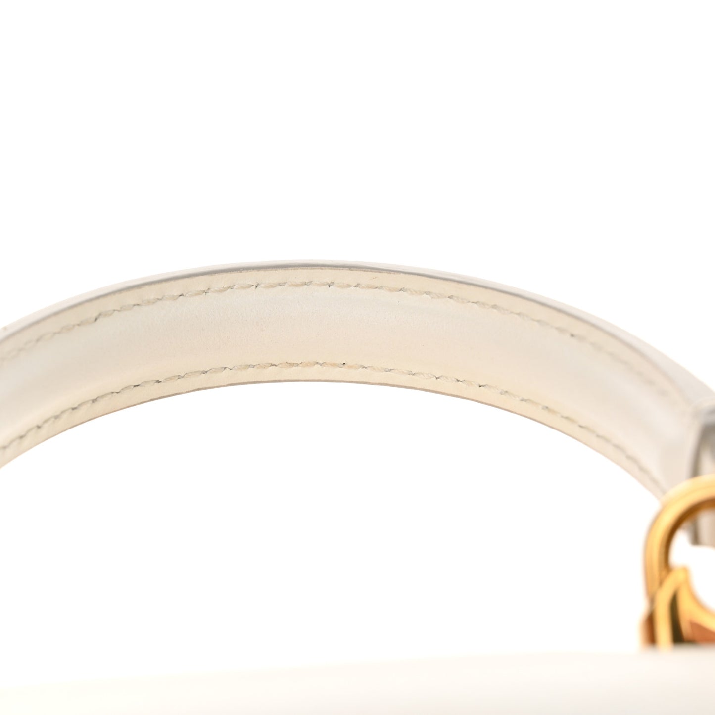 Smooth Calfskin Small Devotion Envelope Top Handle Bag White