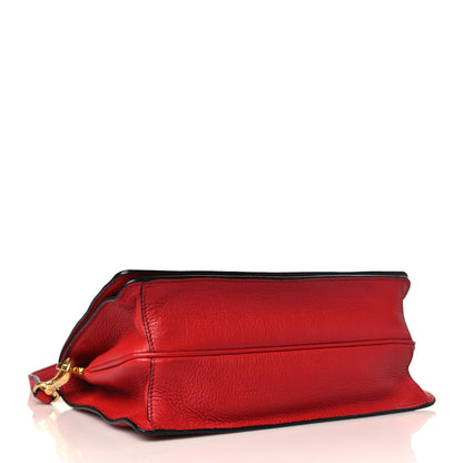 Prada Vitello Daino Flap Crossbody Rosso 3 of 8