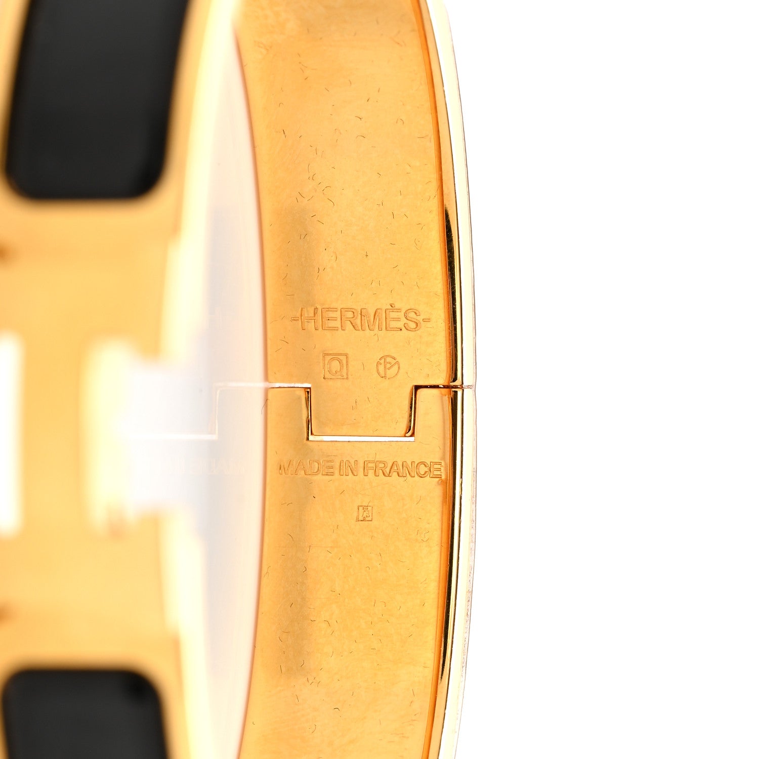 Hermes Enamel Narrow Clic Clac H Bracelet GM Black 4 of 6