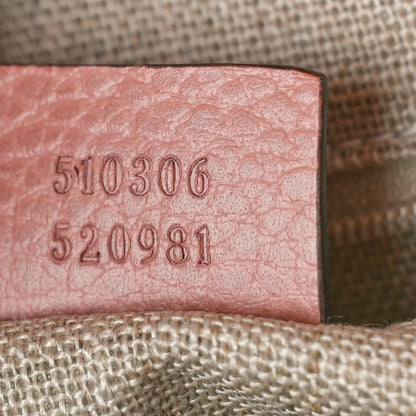 Gucci Dollar Calfskin Medium Interlocking G Top Handle Shoulder Bag Soft Pink 7 of 9