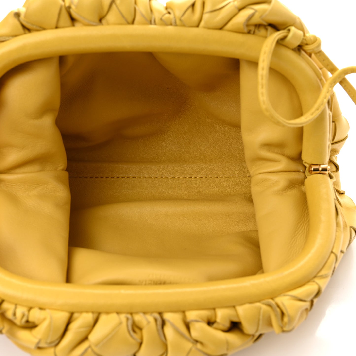 Nappa Intrecciato The Mini Pouch Buttercup