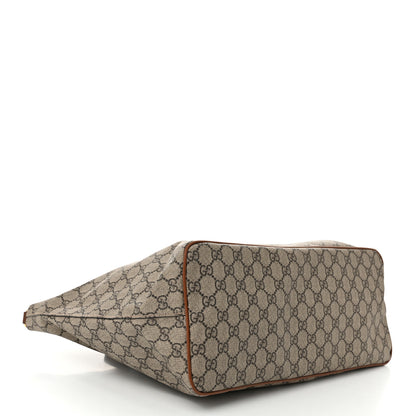 Gucci Soft GG Supreme Monogram Medium Crossbody Tote Beige Cuir 4 of 11