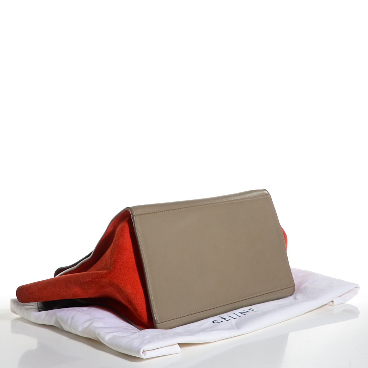 Celine Smooth Calfskin Suede Medium Tri-Color Trapeze 13 of 18