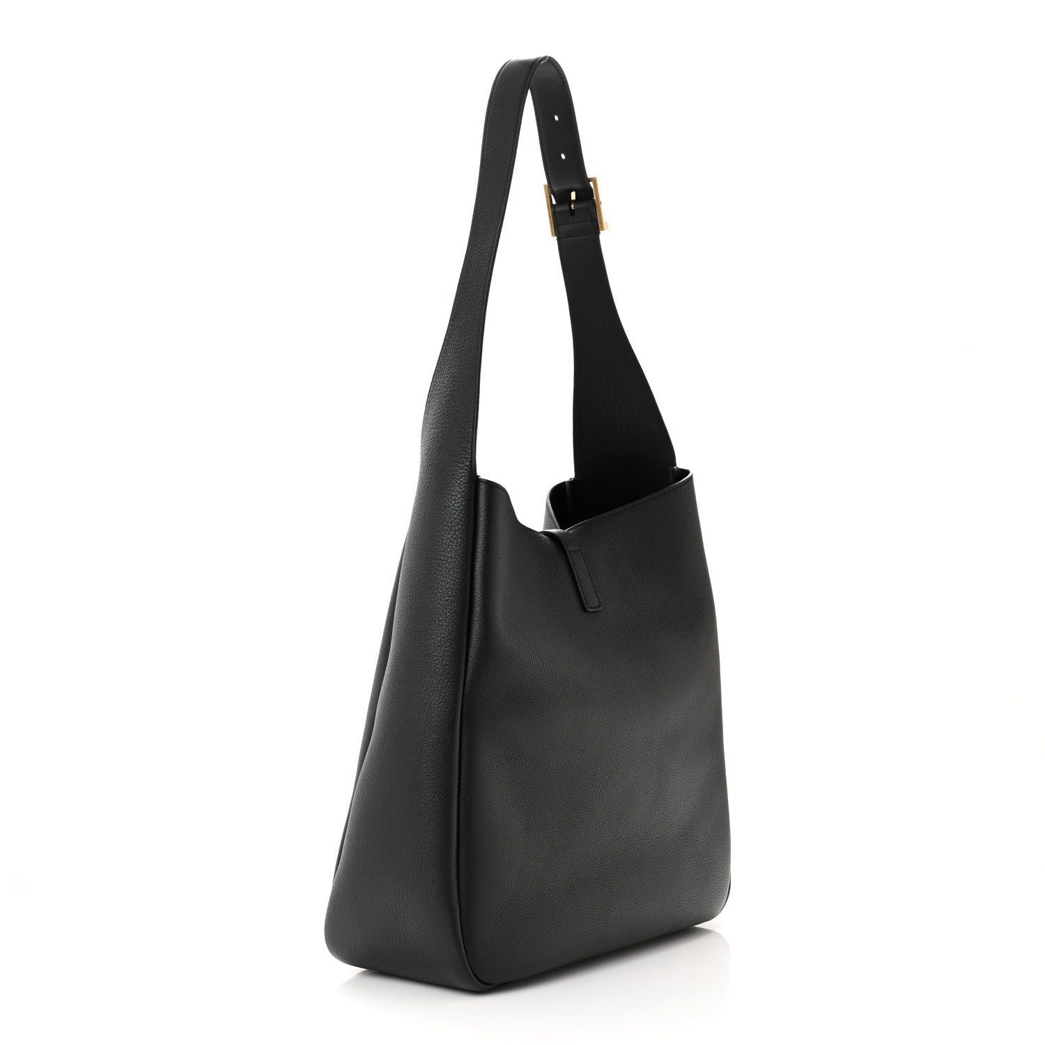Saint Laurent Smooth Calfskin Large Le 5 A 7 Soft Hobo Black 3 of 12