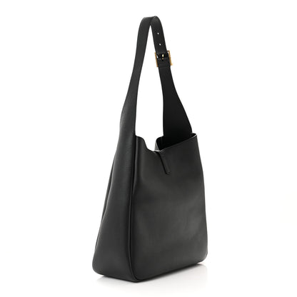 Saint Laurent Smooth Calfskin Large Le 5 A 7 Soft Hobo Black 3 of 12