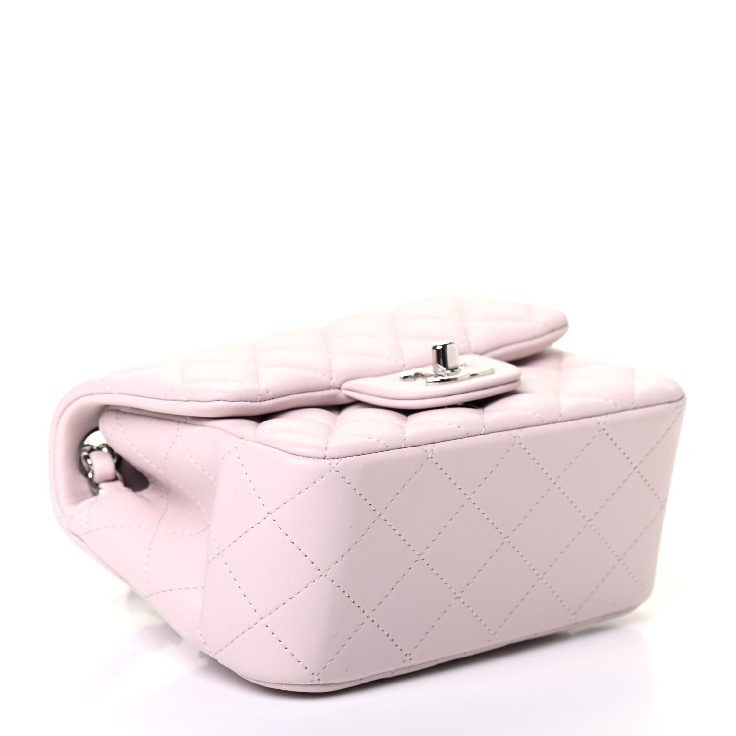 Chanel Lambskin Quilted Mini Square Flap Light Purple 3 of 4