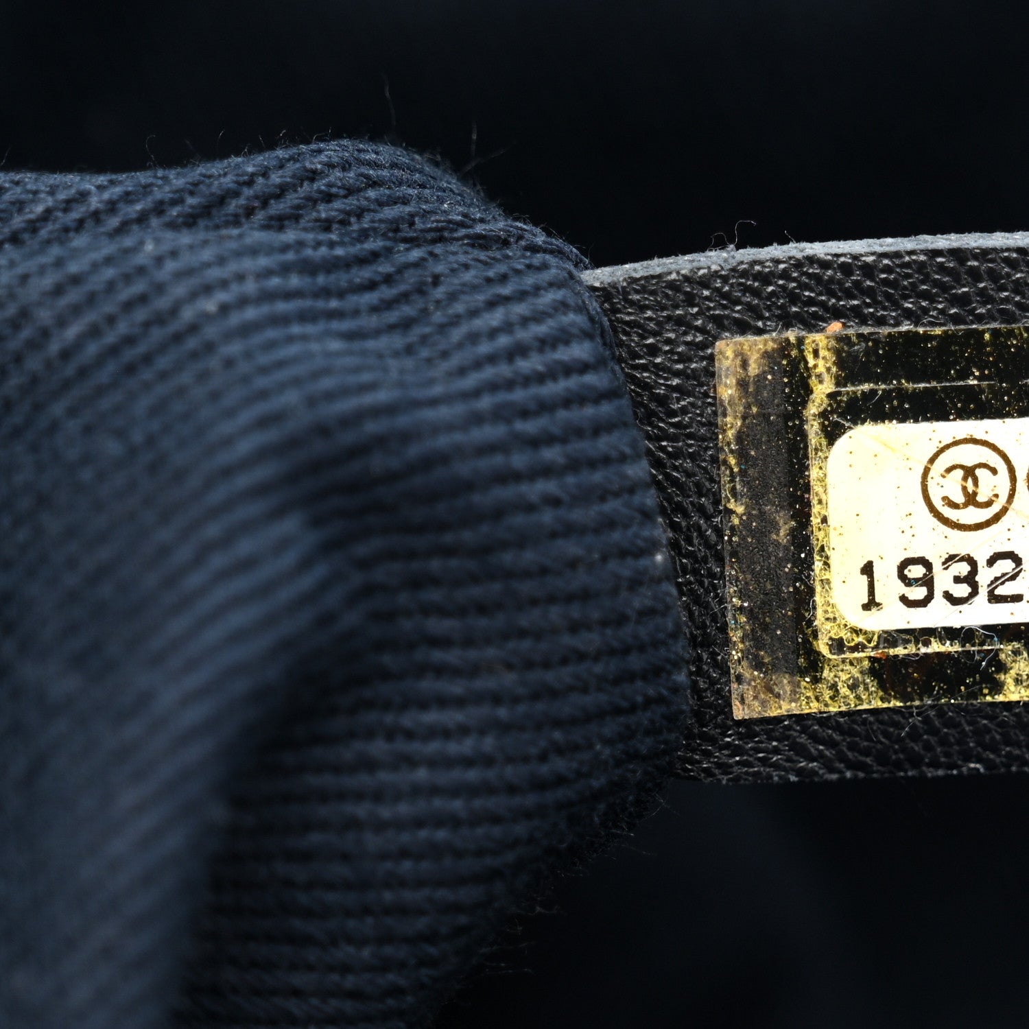 CHANEL シャネル Chanel Iridescent Calfskin Triple Stitched Medium Flap Navy