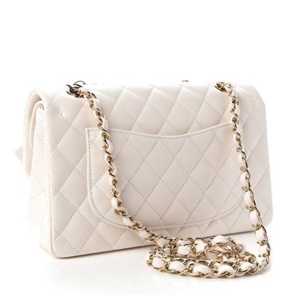 Chanel Caviar Quilted Small Double Flap White 3 of 11