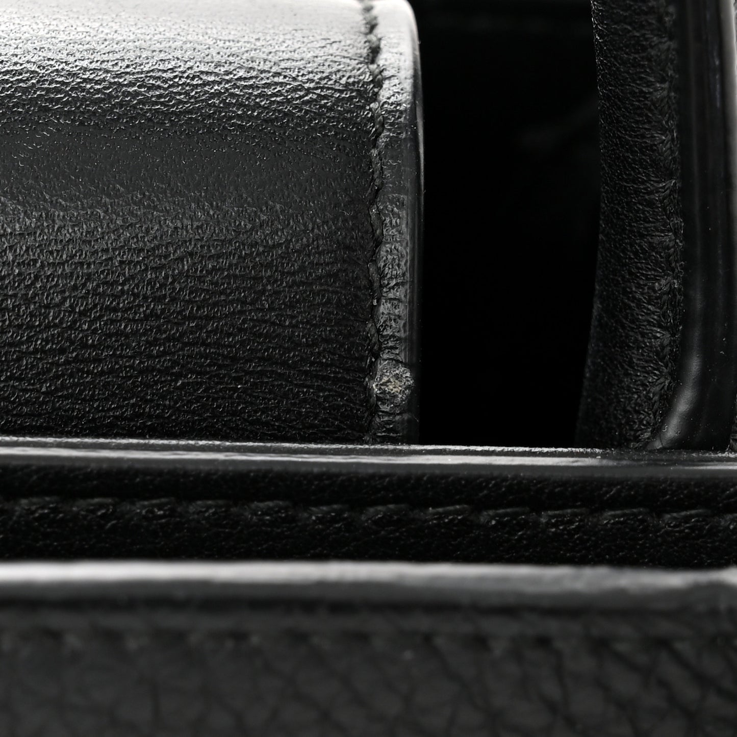 Grained Calfskin Diorever Flap Black