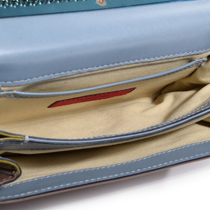 Valentino Garavani Nappa Colorblock Va Va Voom Shoulder Bag Sky Blue 5 of 8
