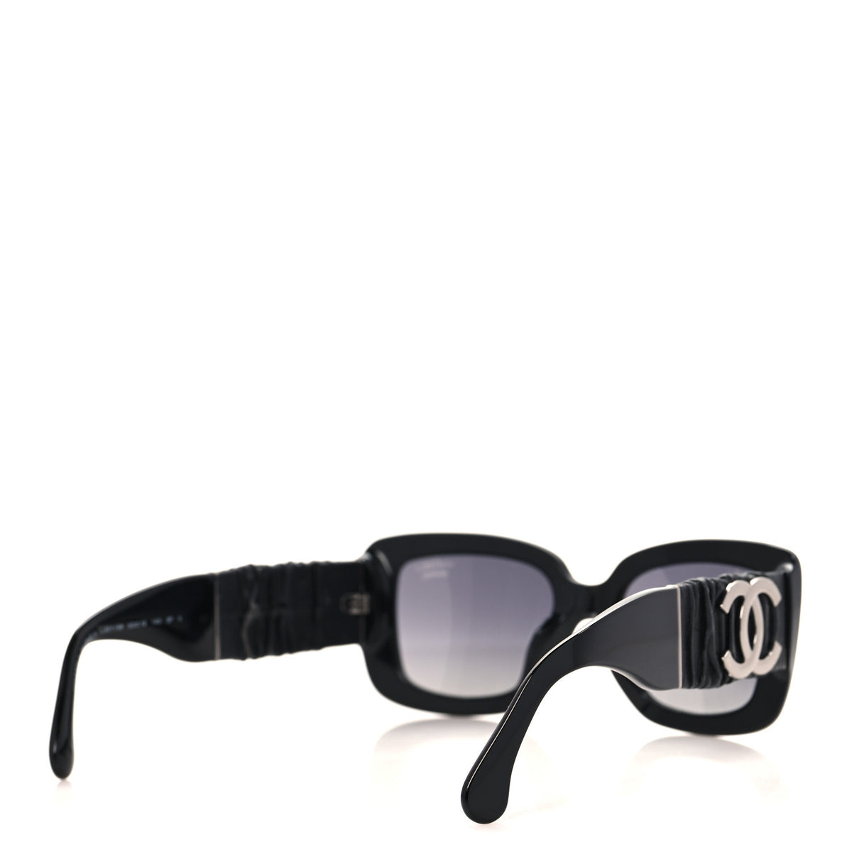 Chanel Acetate Calfskin Polarized Square Sunglasses 5473-Q-A Black 4 of 8
