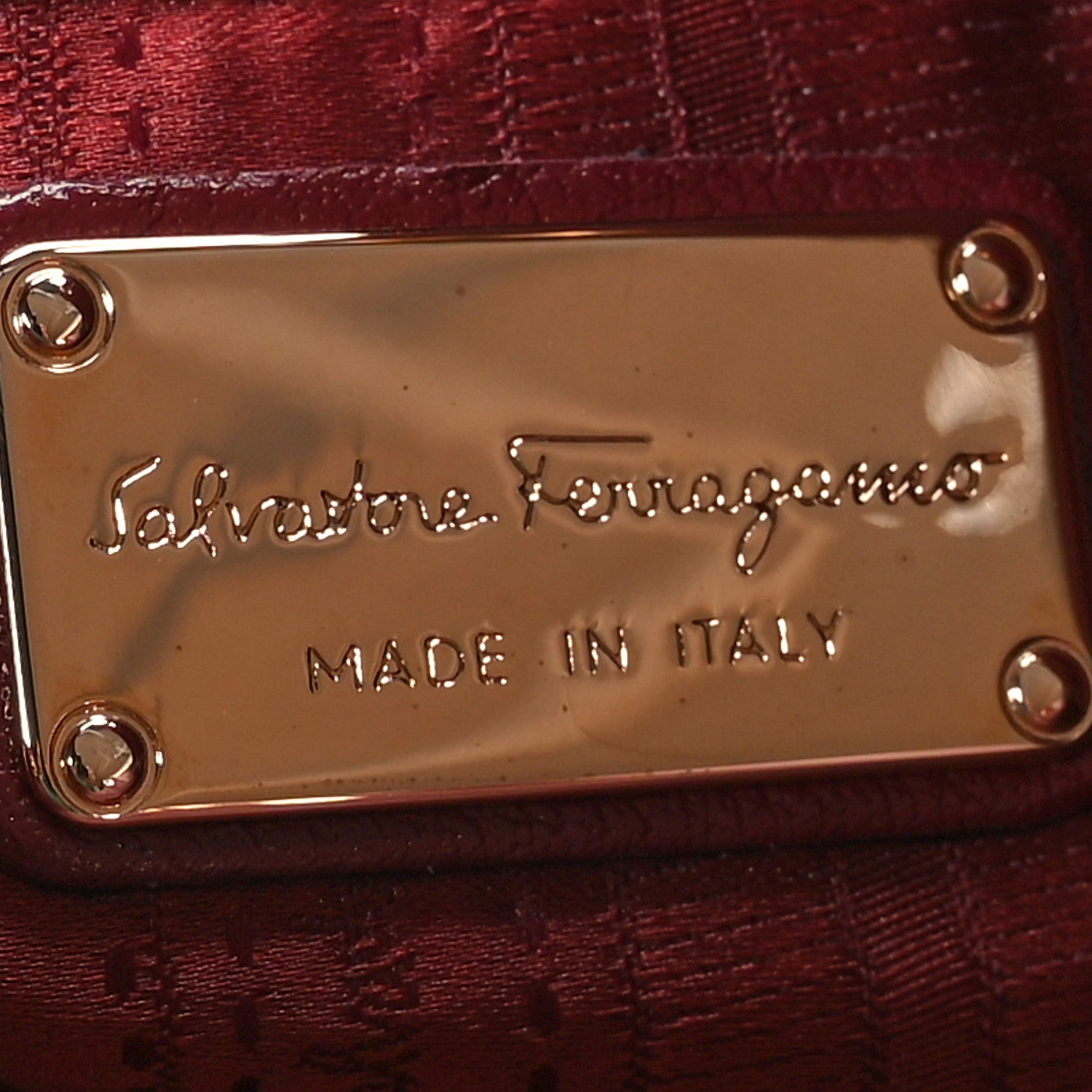 Salvatore Ferragamo Buffalo Betulla Tote Bordeaux 6 of 11