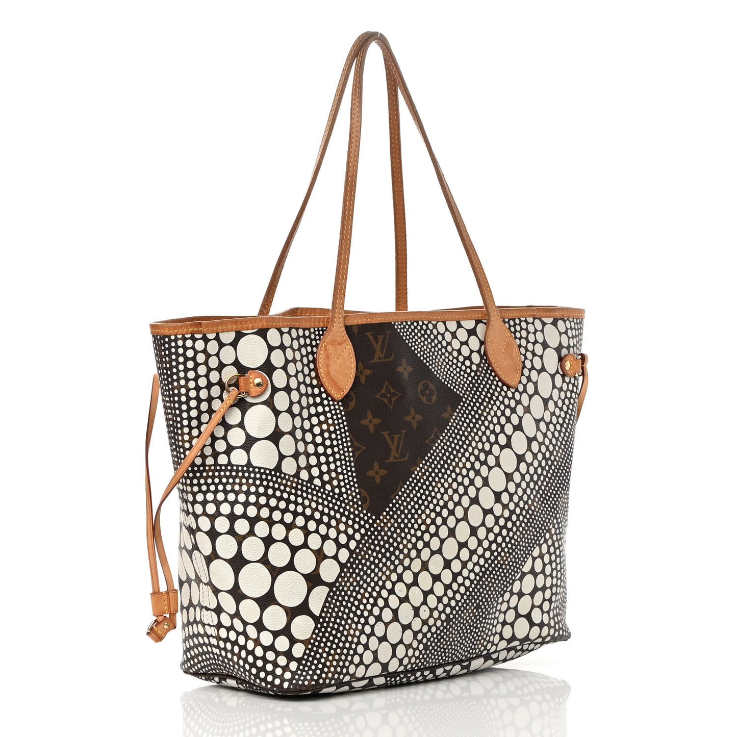 Monogram Kusama Waves Neverfull MM White