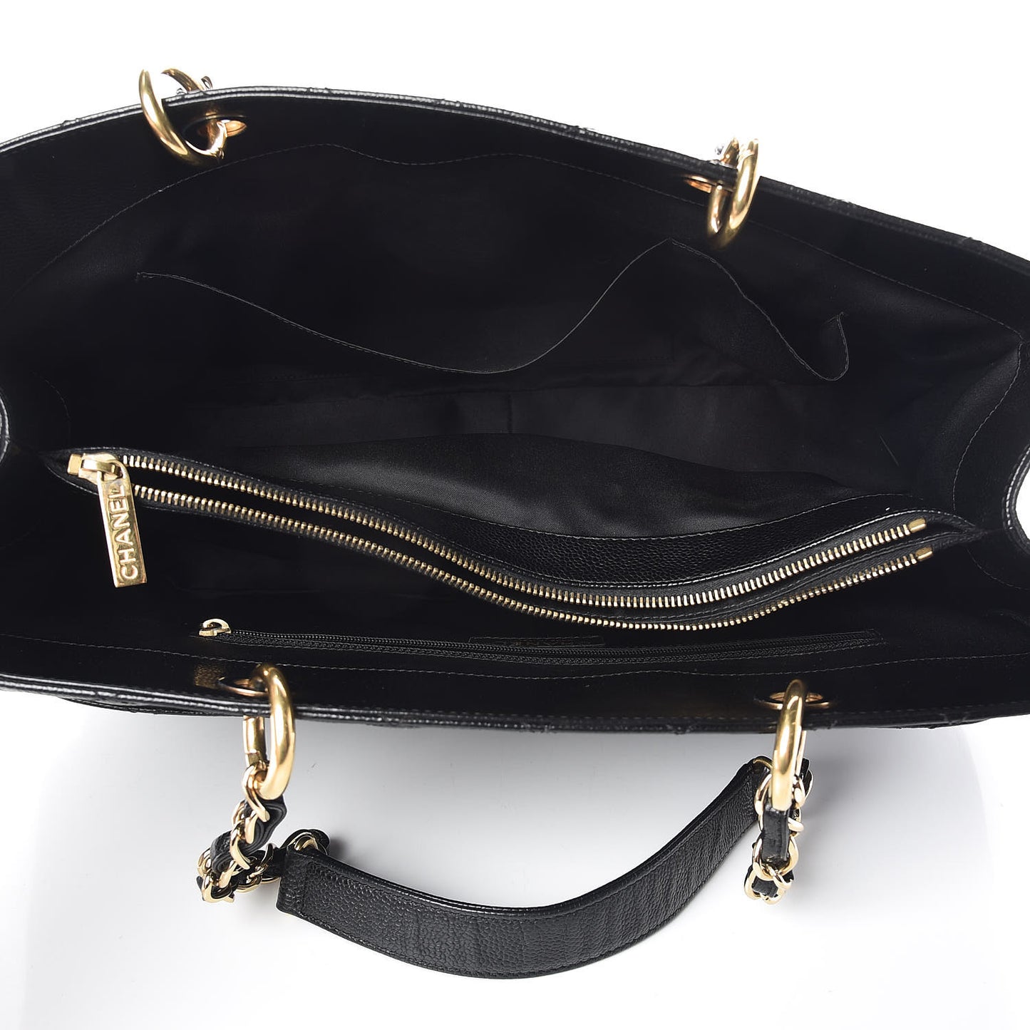 Caviar Quilted XL Grand Shopping Tote GST Black