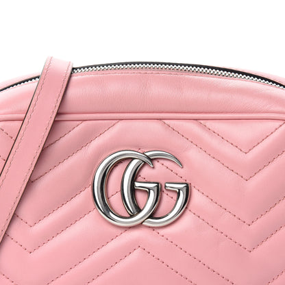 Gucci Calfskin Matelasse Small GG Marmont Chain Shoulder Bag Wild Rose 11 of 11
