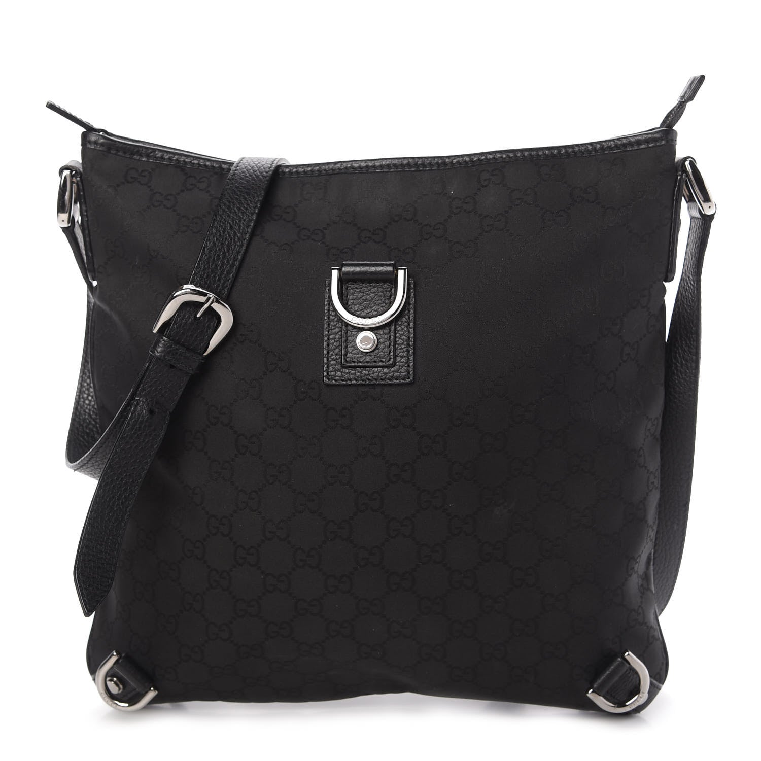 Gucci Monogram Abbey Messenger Bag Black 1 of 10