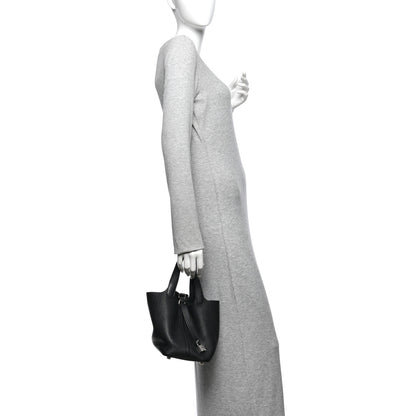 Hermes Taurillon Clemence Picotin Lock 18 PM Black 2 of 11