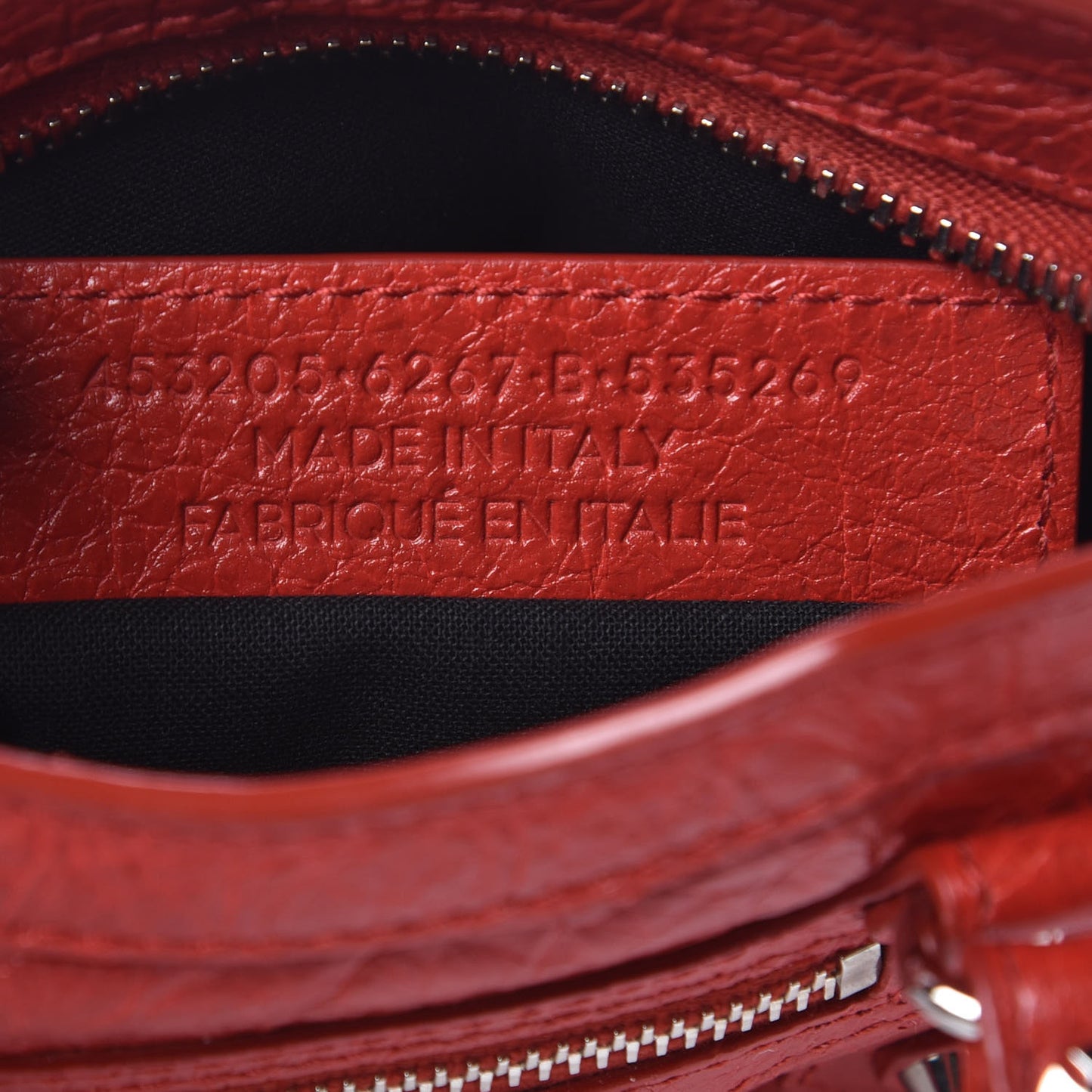 Agneau Classic Silver Hardware Nano City Rouge Groseille