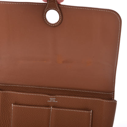 Hermes Togo Dogon Duo Wallet Gold 13 of 14