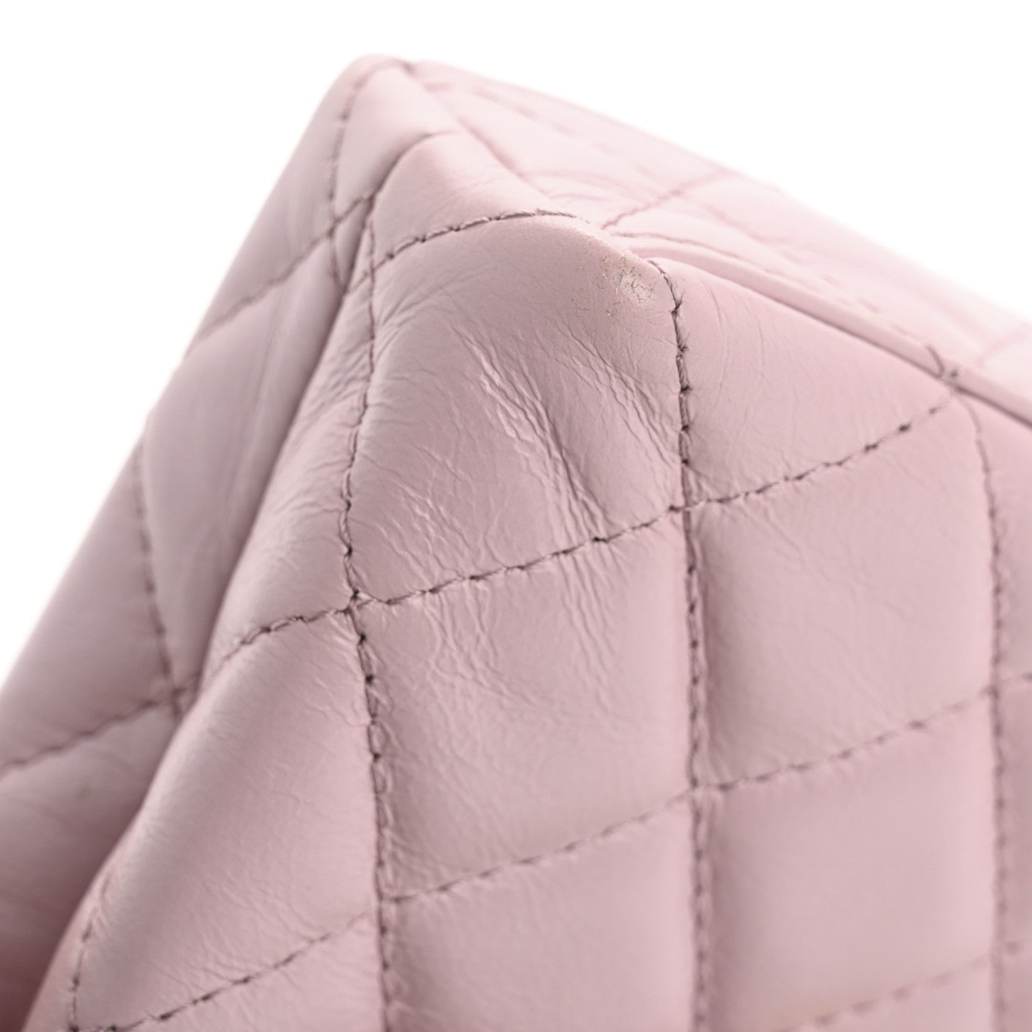 Chanel Shiny Aged Calfskin Quilted Mini Nano Kelly Shopper Light Pink 15 of 17