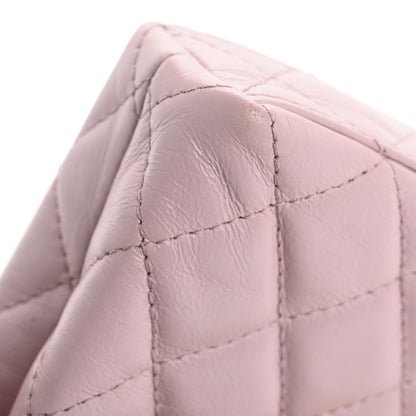 Chanel Shiny Aged Calfskin Quilted Mini Nano Kelly Shopper Light Pink 15 of 17