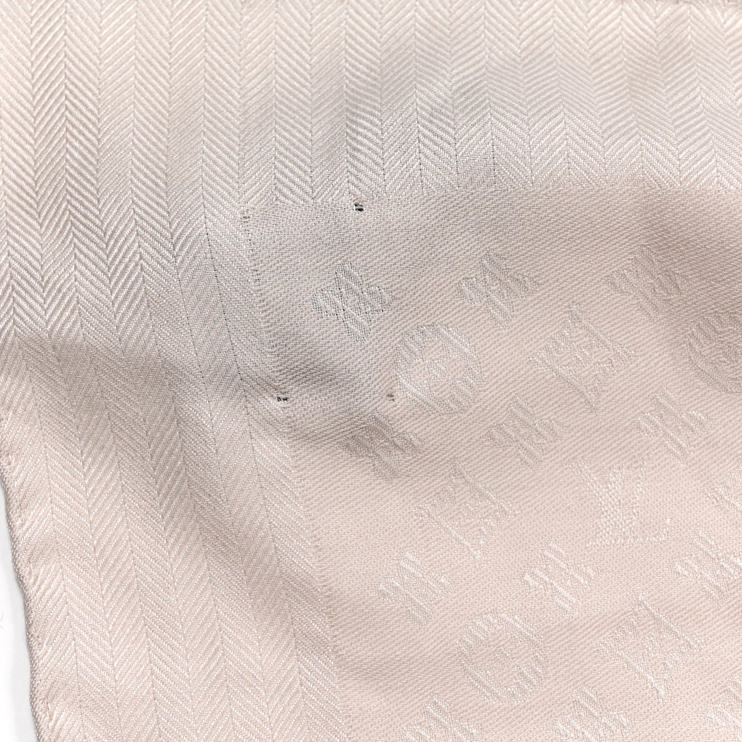 Wool Silk Monogram Evermore Shawl Creme