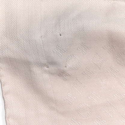 Louis Vuitton Wool Silk Monogram Evermore Shawl Creme 4 of 5