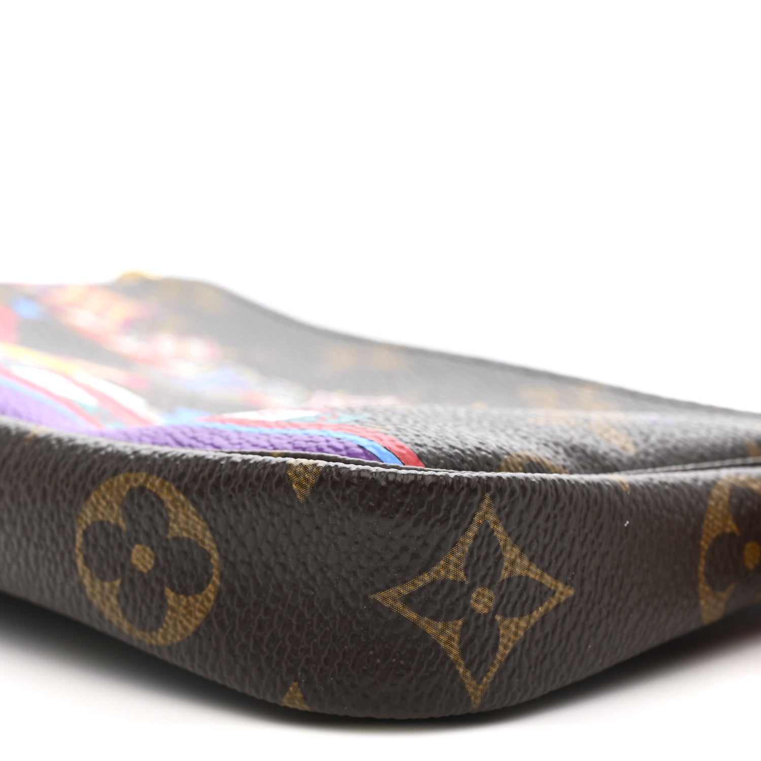 Louis Vuitton Monogram 2020 Christmas Animation Bumper Cars Mini Pochette Accessories Coquelicot 9 of 10