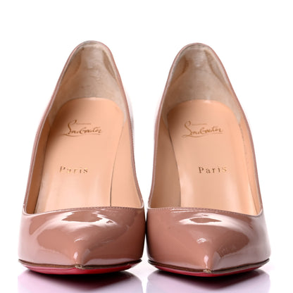 Christian Louboutin Patent Pigalle 100 Pumps 38.5 Nude 2 of 5