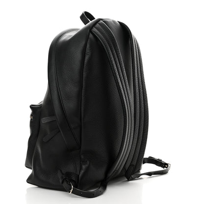 Balenciaga Calfskin Logo Small Everyday Backpack Black White 3 of 14