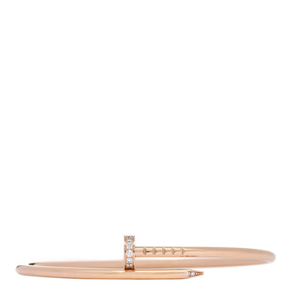 Cartier 18K Pink Gold Diamond Small Juste Un Clou Bracelet 16 1 of 6