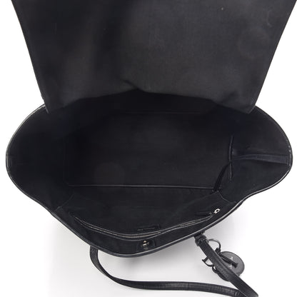 Christian Dior Coated Canvas Cannage Large Panarea Shopping Tote Black 5 of 17