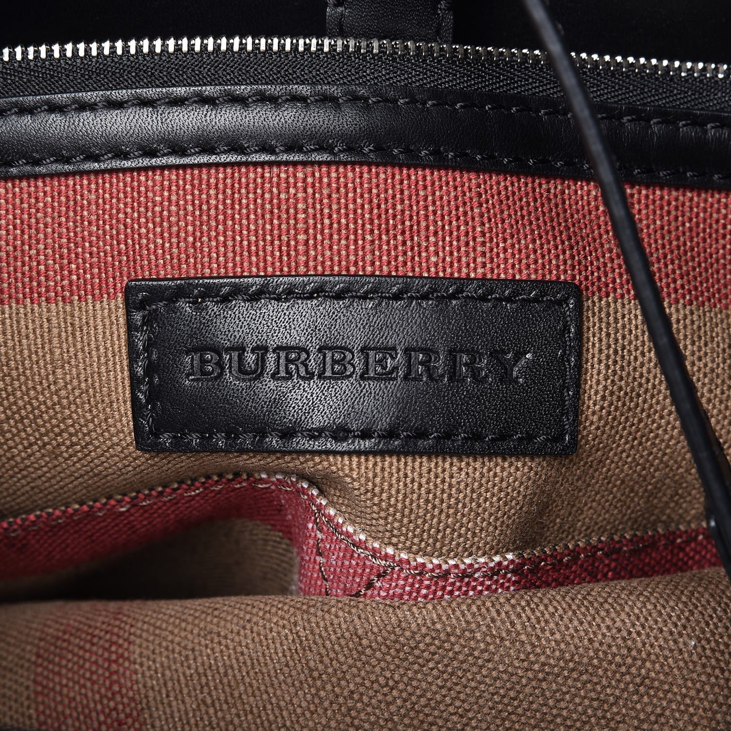 Canvas Mega Check Medium Ashby Hobo Black
