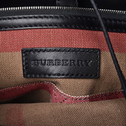 Burberry Canvas Mega Check Medium Ashby Hobo Black 7 of 8