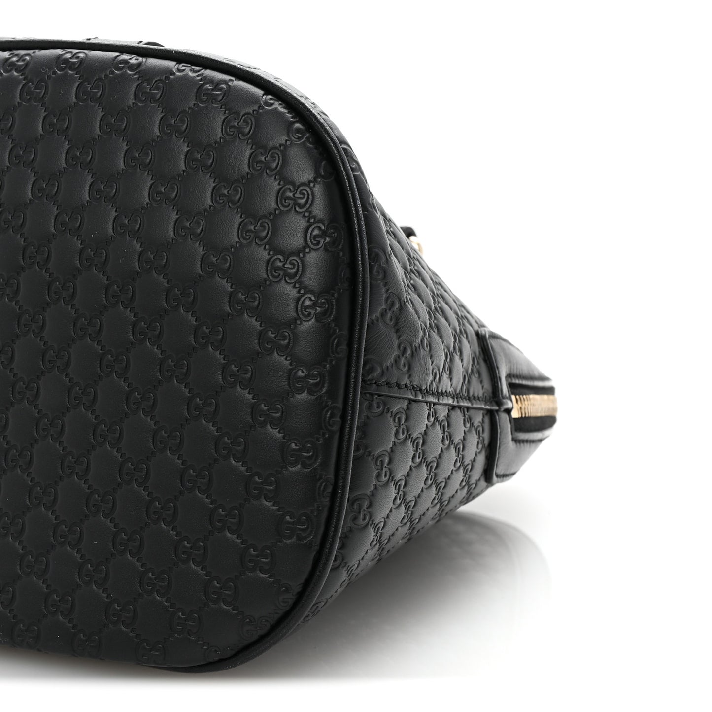 Microguccissima Medium Dome Bag Black