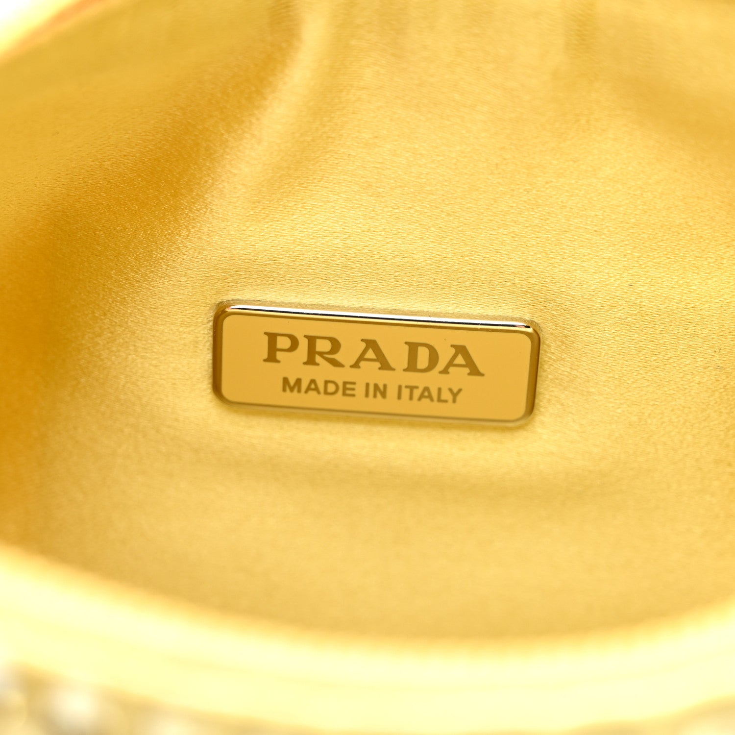 Prada Satin Crystal Mini Re-Edition 2000 Bag Ananas 6 of 9