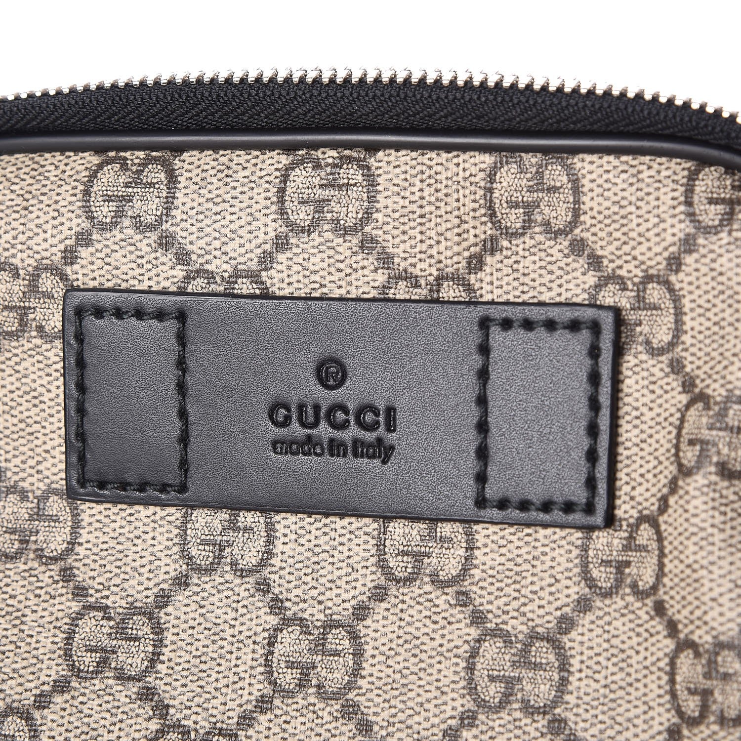 Gucci GG Supreme Monogram Web Belt Bag Black 8 of 8