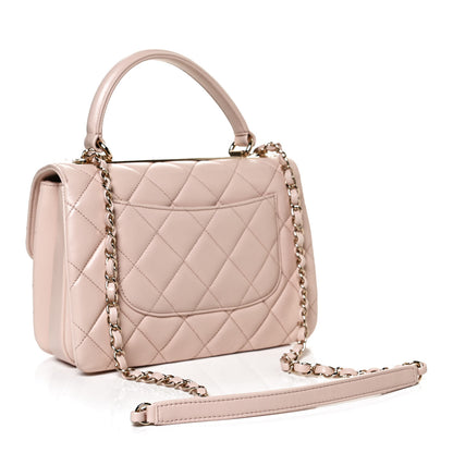Chanel Lambskin Quilted Small Trendy CC Dual Handle Flap Bag Beige 2 of 11