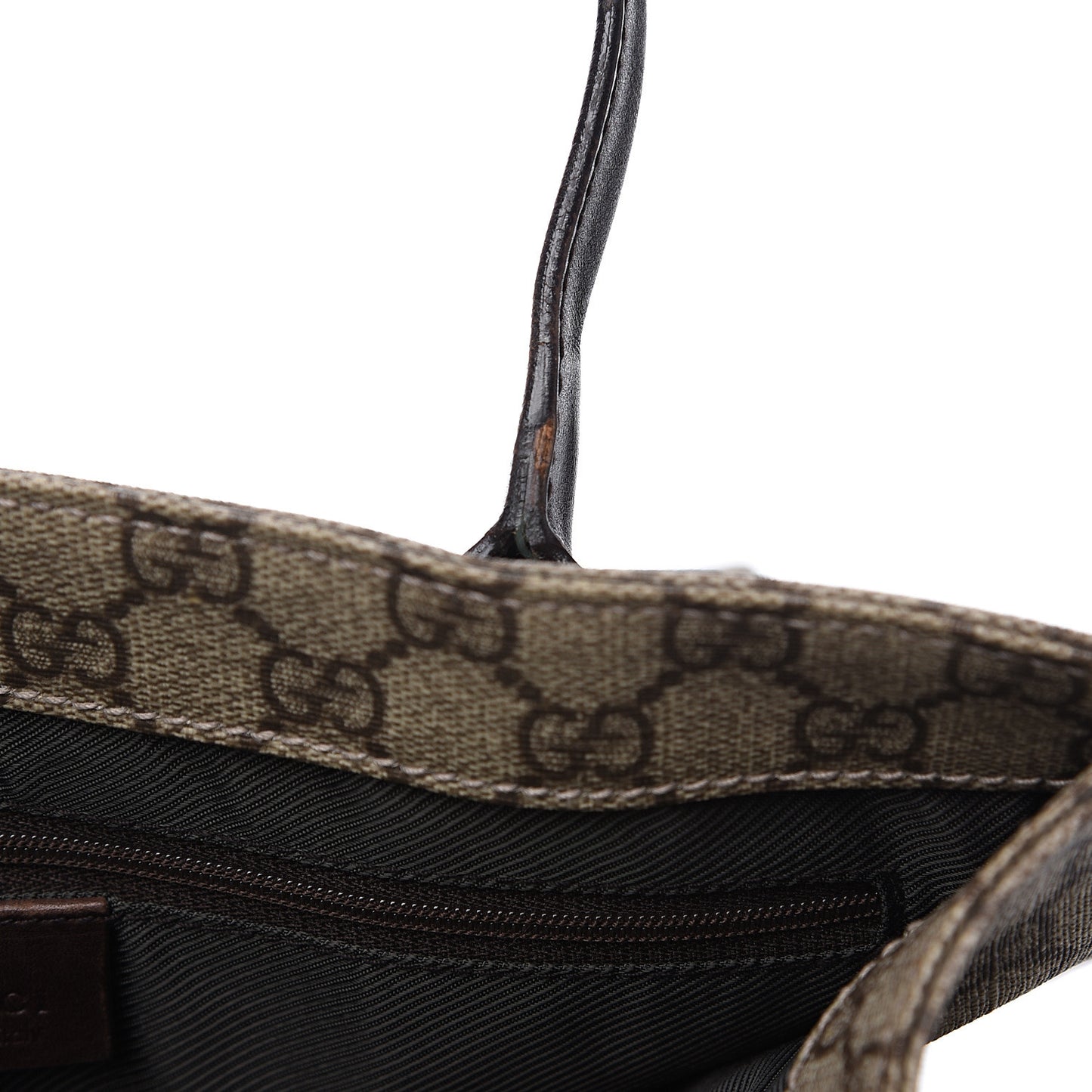 GG Plus Monogram Small Vertical Tote Dark Brown