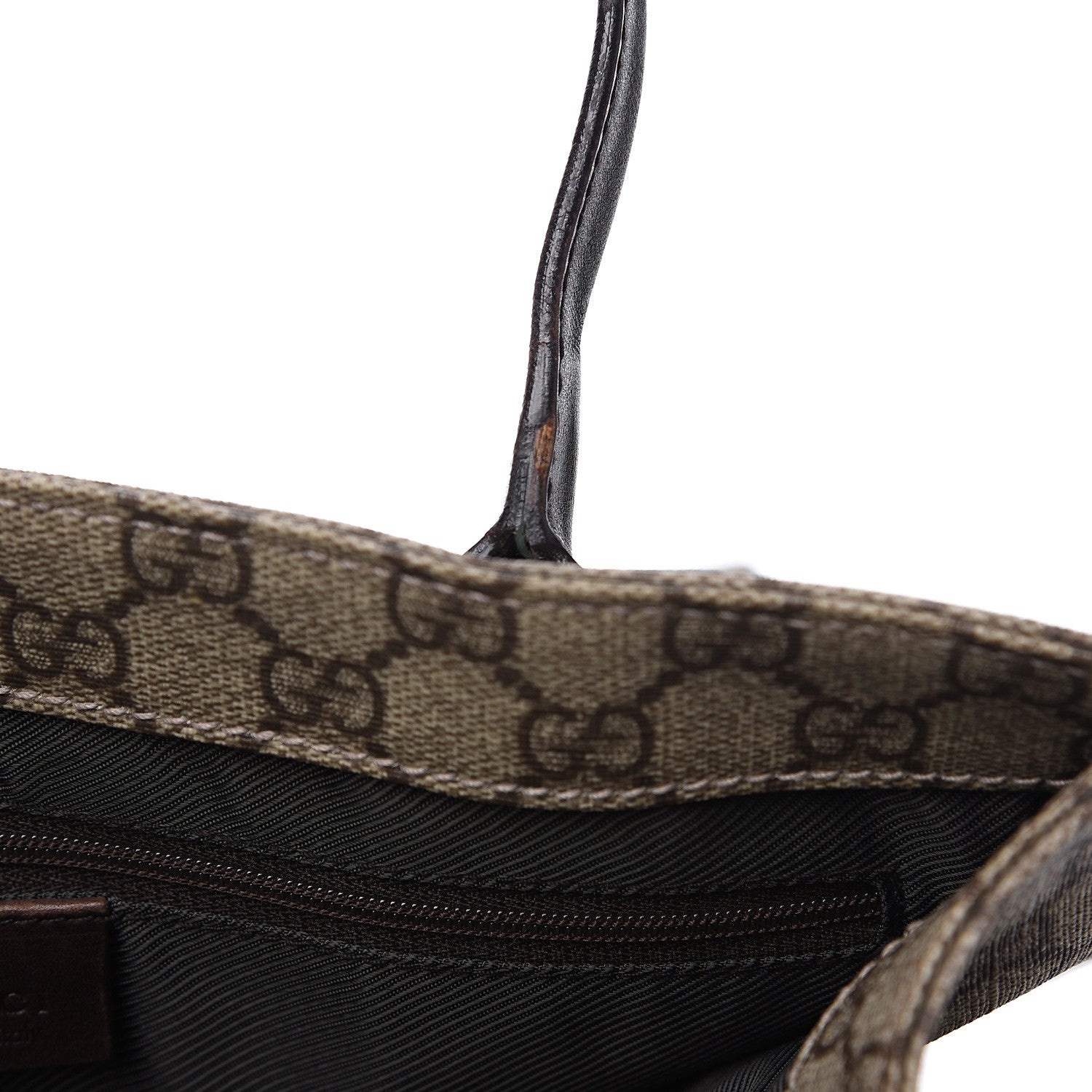 Gucci GG Plus Monogram Small Vertical Tote Dark Brown 8 of 13
