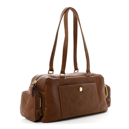 Miu Miu Nappa Aviator Pocket Top Handle Bag Rovere 3 of 10