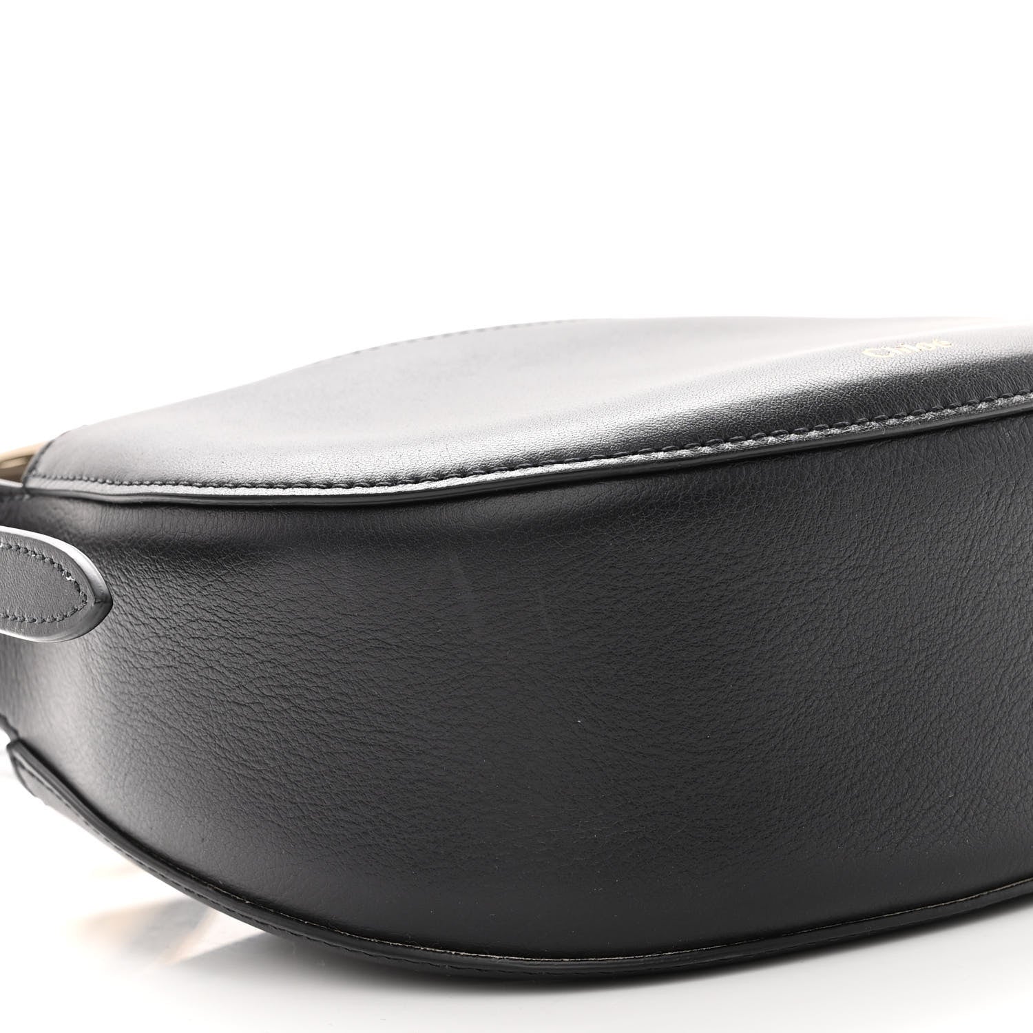 Chloe Small Grain Calfskin Kiss Bag Black 8 of 9