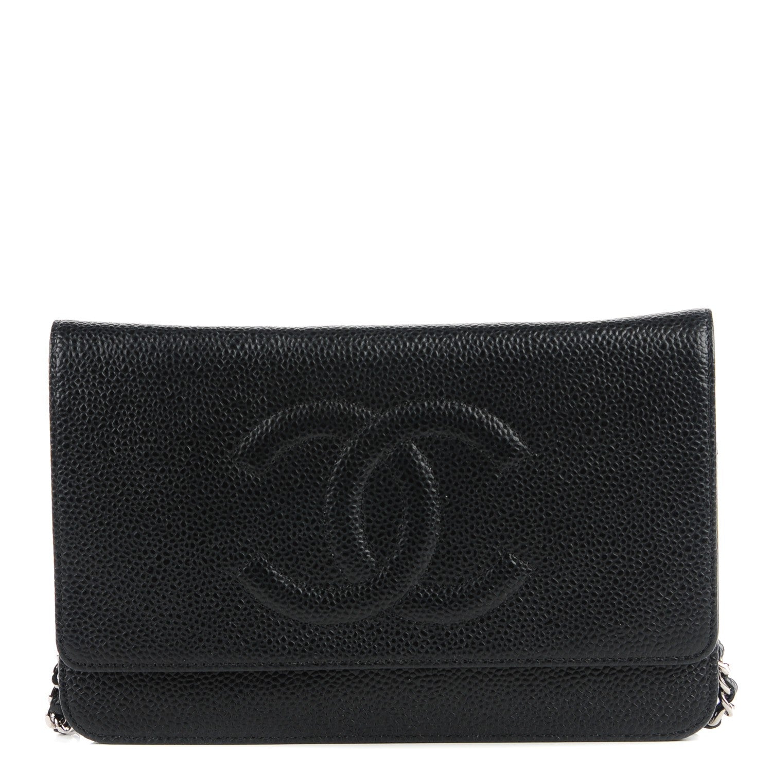 Chanel Caviar Timeless CC Wallet on Chain WOC Black 1 of 9