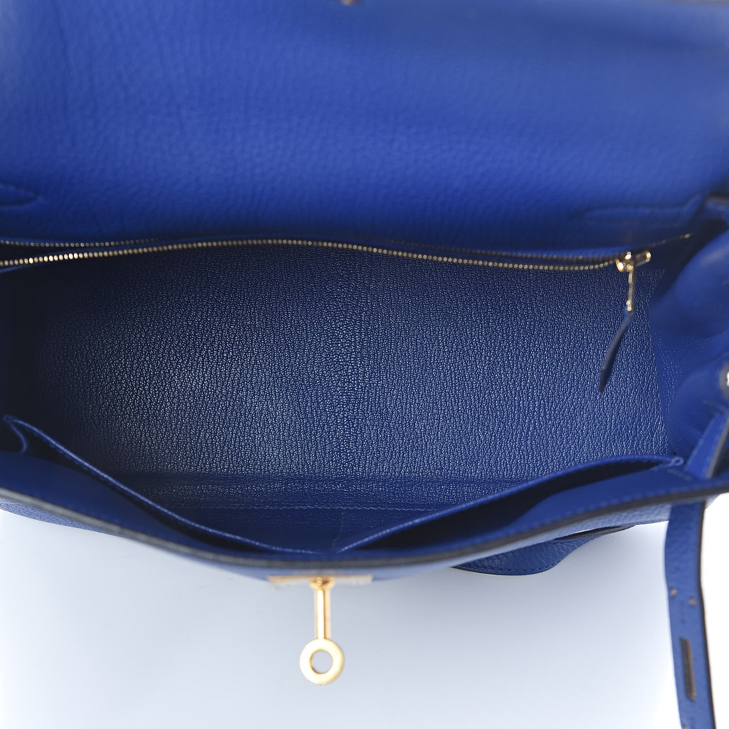 Hermes Togo Kelly Retourne 28 Bleu Electrique 7 of 37