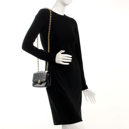 Chanel Lambskin Quilted Small Single Flap Black 2 of 10