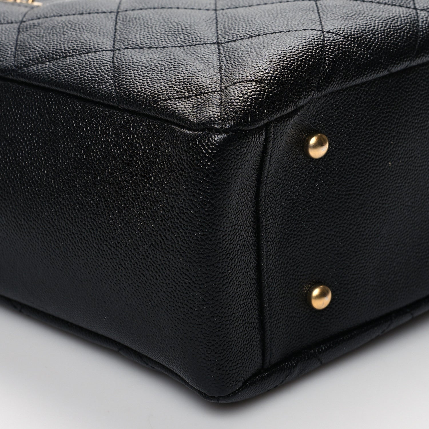 Chanel Caviar Quilted Small Shopping Tote Black 8 of 9