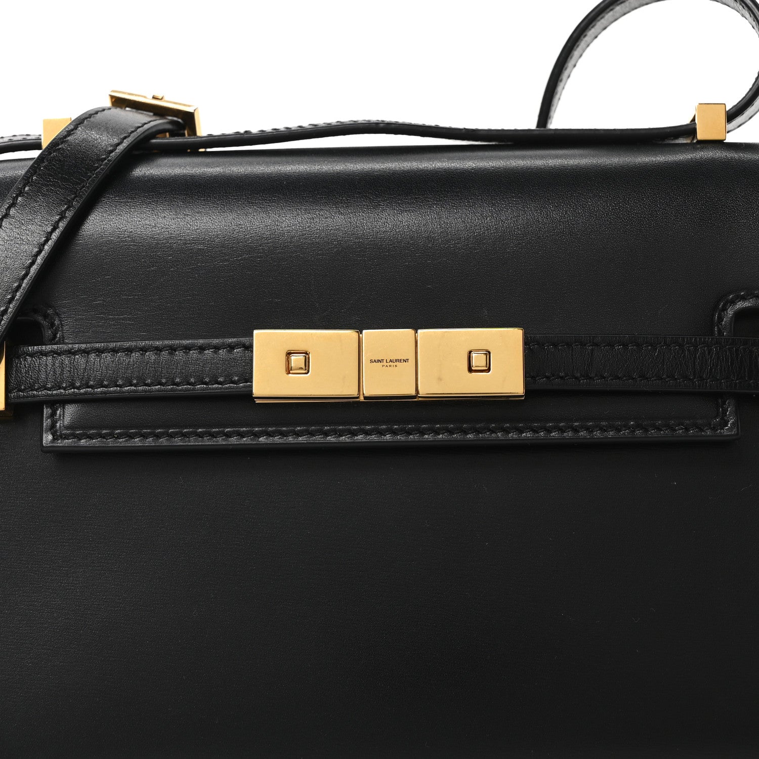 Saint Laurent Smooth Calfskin Mini Manhattan Shoulder Bag Black 8 of 11